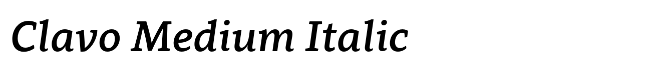 Clavo Medium Italic